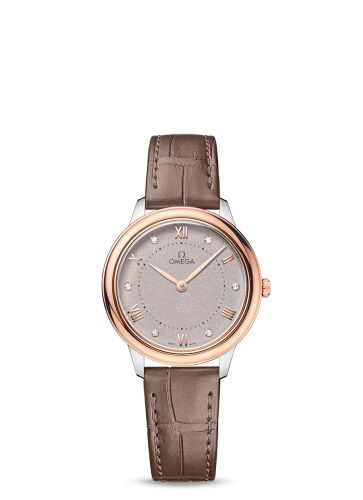 Omega De Ville Quartz 30 Stainless Steel - Sedna Gold / Grey